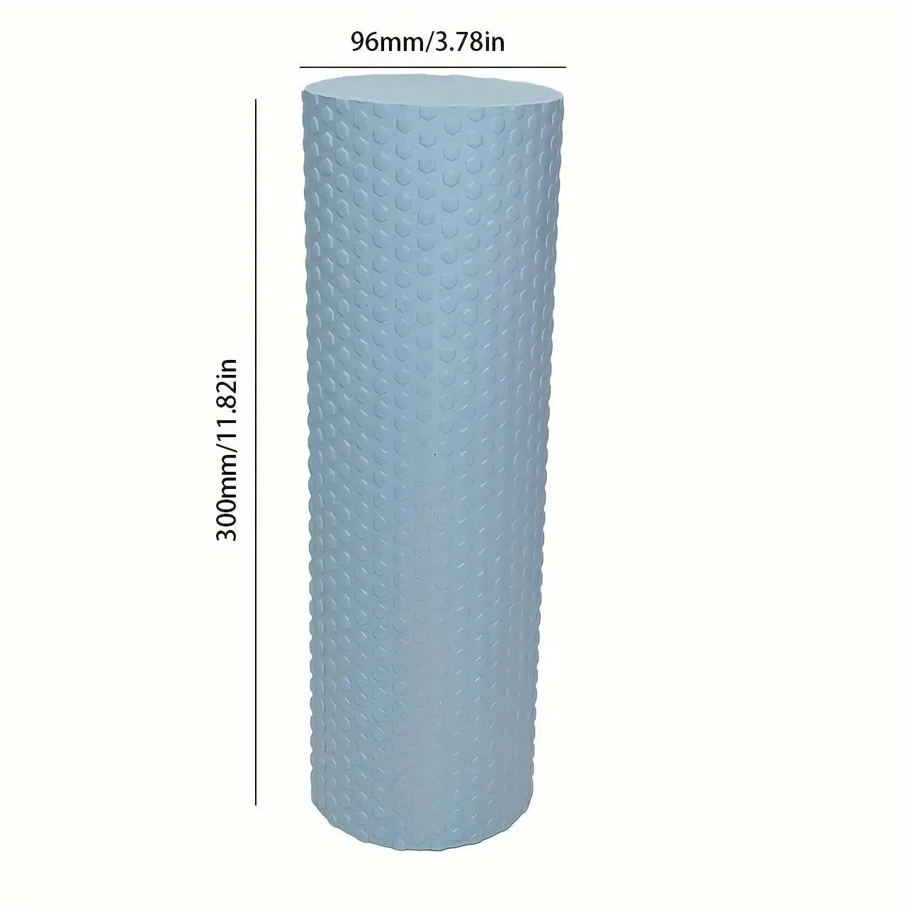 1pc Premium EVA Foam Roller - Textured Surface for Enhanced Flexibility, Muscle Relaxation | Ideal for Yoga, Pilates & Fitness | Available in Purple, Blue, Black, Workout Accessories Nova Trendz
