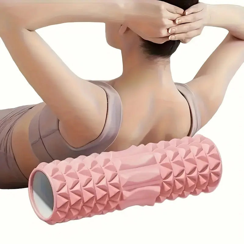 1pc Yoga Massage Roller, Suitable For Pilates, Yoga Exercise, Back Muscle Massage Roller, For Body Shaping, Calf Exercise Nova Trendz