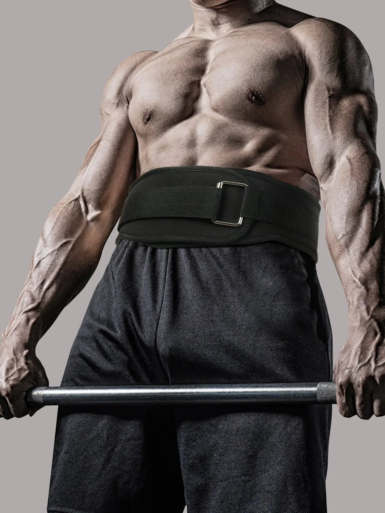 1pc Unisex EVA Weightlifting Belt, Quick Locking Back Support, Waist Band For Bodybuilding, Fitness, Powerlifting, Cross Training, Squats, Workout & Exercise Nova Trendz