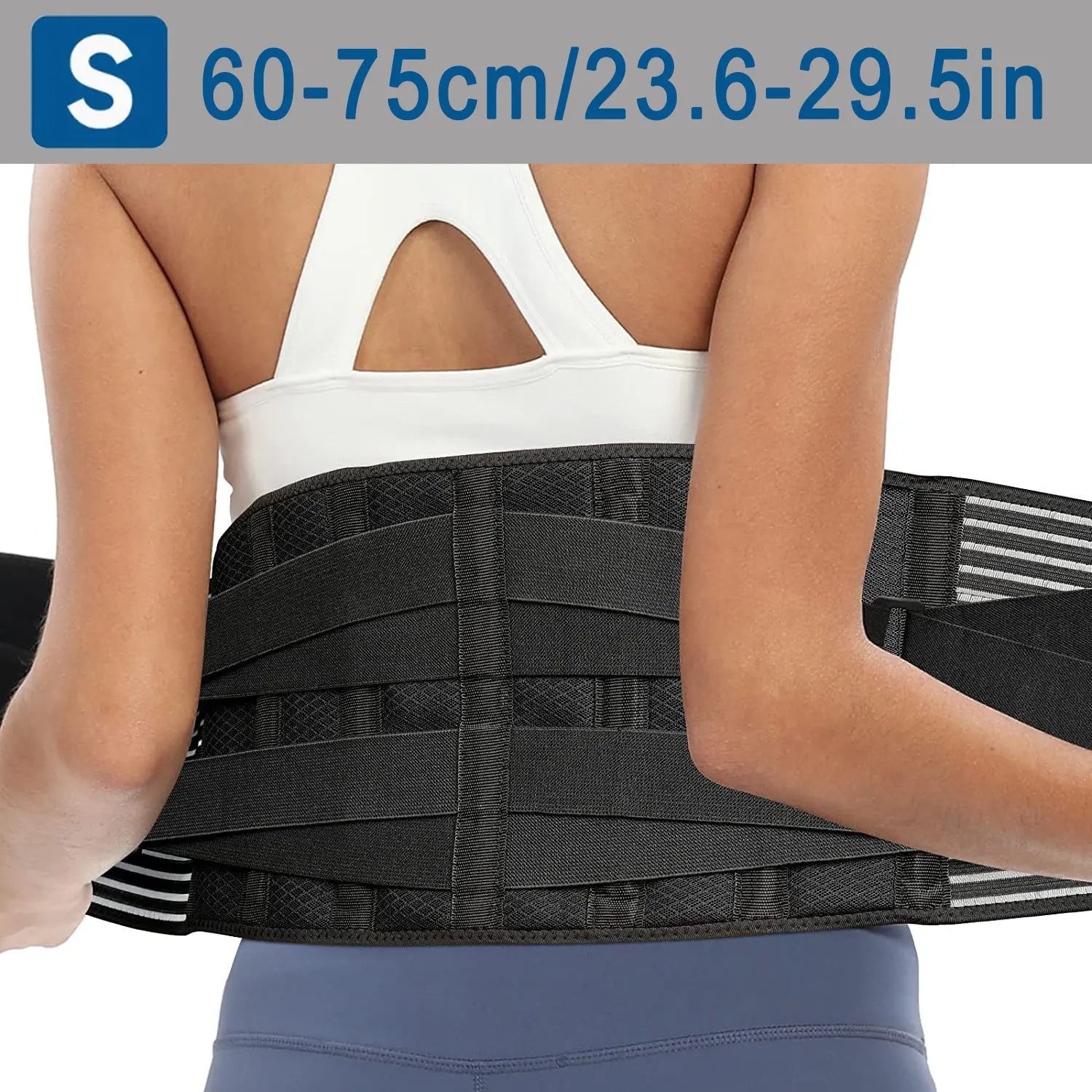Adjustable Unisex Lumbar Support Belt, Breathable Waist Wrap for Gym, Yoga, Fitness, Exercise, Squat, Weightlifting - Hand Washable Buckle Closure Lower Back Brace Nova Trendz