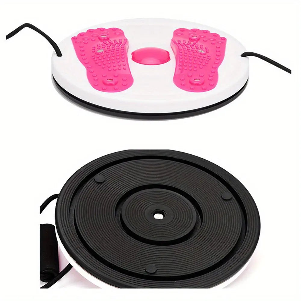 1pc Magnetic Twisting Boards With Pull Rope, Fitness Foot Massage Disc, Balance Board For Yoga, Gym Sport, Exercise, Waist & Hips & Legs Twisting, Body Shaping Nova Trendz